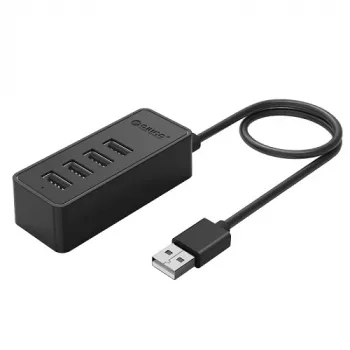 Koncentrator USB ORICO W5P-U3-030 4-portowy USB 3.0, kompaktowy hub biurkowy do podłączania urządzeń peryferyjnych