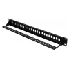 Patchpanel Extralink 24-port U/UTP (UTP) modułowy, 1U, czarny, szerokość 482,6 mm