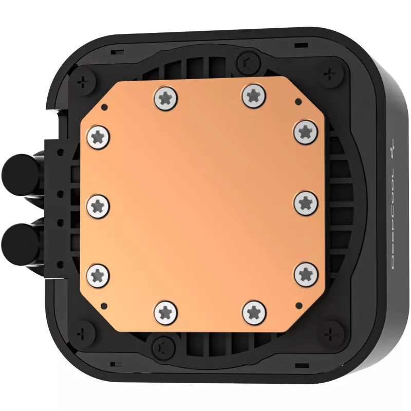 Zestaw chłodzenia cieczą DeepCool LQ240 — chłodnica 240 mm, 2 wentylatory PWM 120 mm, RGB, rurka 41 cm, aluminiowa chłodnica, czarny