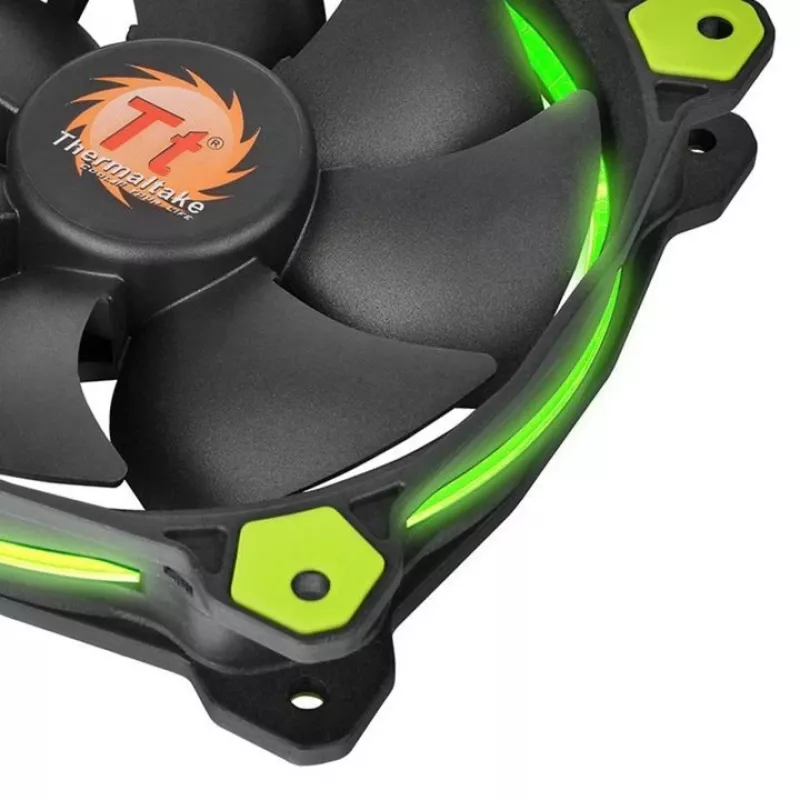 Wentylator Thermaltake Riing 14 CL-F039-PL14GR-A 14 cm Czarno-Zielony