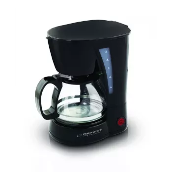 Ekspres przelewowy ESPERANZA EKC006, zbiornik na wodę 0,6 L, 650 W, czarny na blat