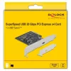 DeLOCK - Adapter USB - PCIe 3.0 x4 Low-Profile - USB 3.2 Gen 2x2 x 1 (89036)
