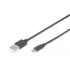 Kabel połączeniowy USB Digitus USB 2.0 A Micro B 1m