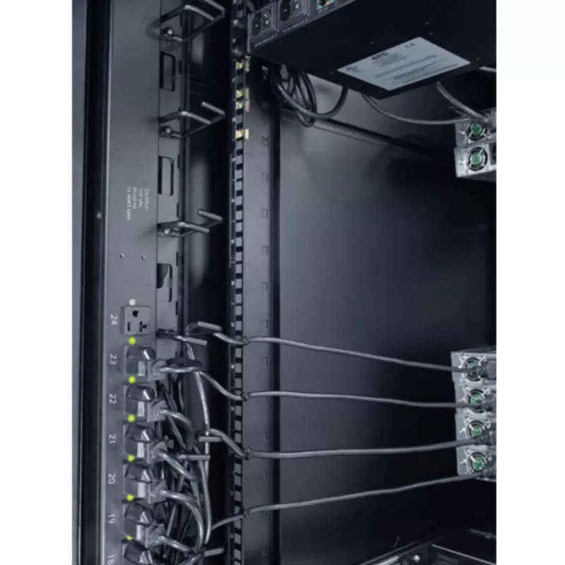 APC NetShelter kabel Management, pionowy organizer kabli, pierścienie kablowe, zestaw 8 szt., czarny, 55 mm x 766 mm x 85 mm