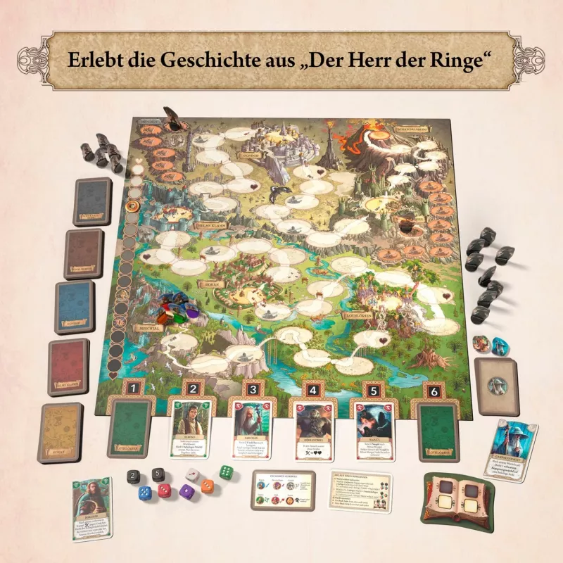 Kosmos Der Herr der Ringe - Gemeinsam zum Schicksalsberg, gra planszowa