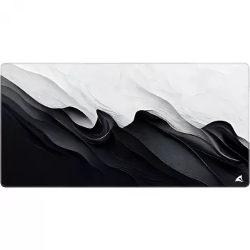 Podkładka pod mysz dla graczy Sharkoon SKILLER SGP40 D12, orientalny wzór z kwiatami wiśni, czarno-biała, 1000 x 500 mm