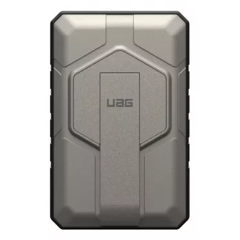Urban Armor Gear 9B4411114036 powerbank 10000 mAh Ładowanie bezprzewodowe Czarny, Tytan
