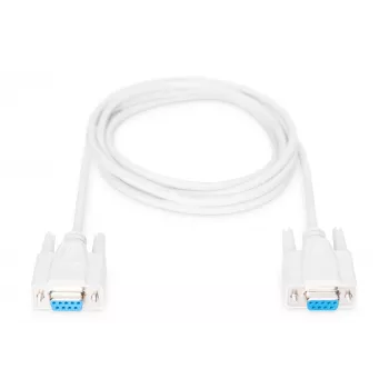 Kabel połączeniowy szeregowy Digitus [1x gniazdo D-SUB 9-stykowe - 1x gniazdo D-SUB 9-stykowe] 2,00 m Beżowy (AK-610106-020-E)