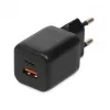Zewnętrzny zasilacz sieciowy IBOX ILUC42B 12V 2A, 33W, USB-A + USB-C PD3.0, QuickCharge 3.0, uniwersalny