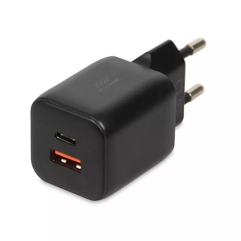 Zewnętrzny zasilacz sieciowy IBOX ILUC42B 12V 2A, 33W, USB-A + USB-C PD3.0, QuickCharge 3.0, uniwersalny