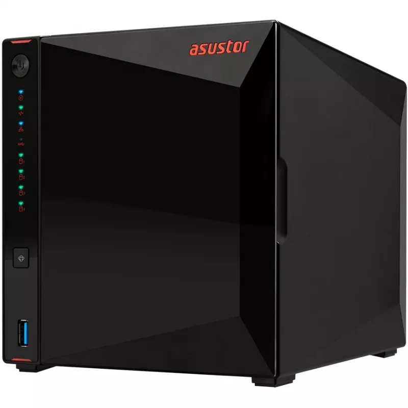 ASUSTOR Nimbustor 4 AS5304T - serwer NAS - 4 kieszenie - SATA 6Gb/s - RAID 0, 1, 5, 6, 10, JBOD - RAM 4GB - 2,5 Gigabit Ethernet - obsługa iSCSI (90-AS5304T00-MD30)