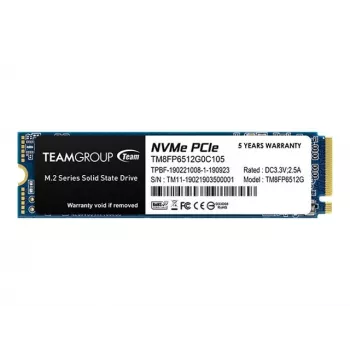 Dysk SSD Team Group 512 GB M.2 PCI Express 3.0 NVMe MP33