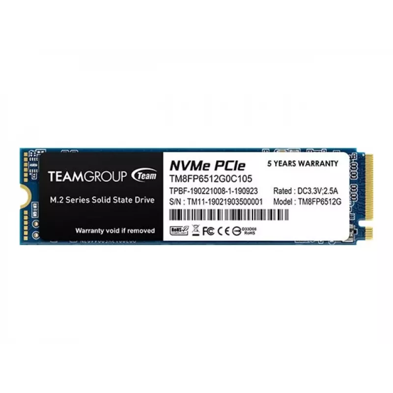 Dysk SSD Team Group 512 GB M.2 PCI Express 3.0 NVMe MP33