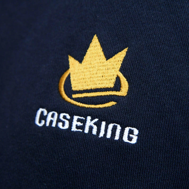 Bluza z kapturem i zamkiem Caseking granatowa, rozmiar S