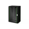 Digitus Unique DN-19 20-U-SW - szafka - szafka sieciowa - do montażu ściennego - czarna, RAL 9005 - 20U - 48,3 cm (19 inch)