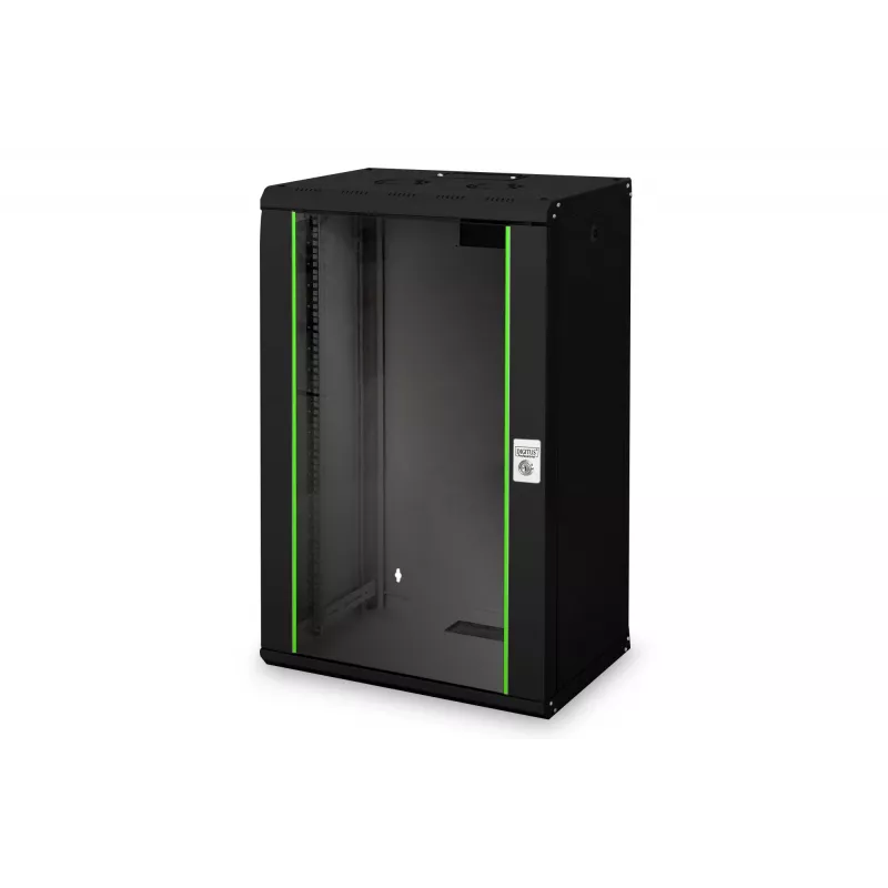 Digitus Unique DN-19 20-U-SW - szafka - szafka sieciowa - do montażu ściennego - czarna, RAL 9005 - 20U - 48,3 cm (19 inch)