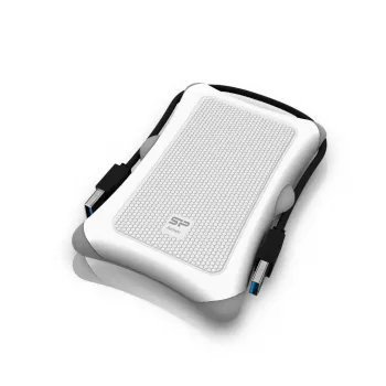 Zewnętrzny dysk HDD Silicon Power Armor A30 2 TB 2,5 cala USB 3.2 Gen 1, biały, odporny na wstrząsy, 256-bitowe AES