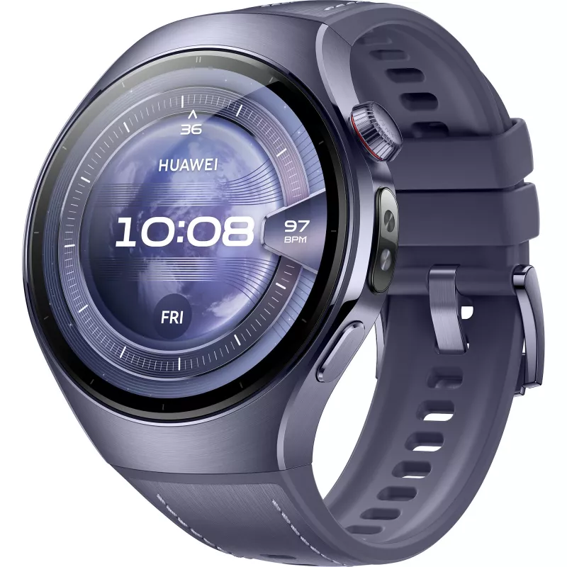 Watch 5 46mm (Rates-L39L), Smartwatch Szary/Fioletowy, Pasek kompozytowy w kolorze szaro-fioletowym, Obudowa z tytanu