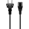 Wentronic Goobay Kaltgeräte Anschlusskabel, 1,5 m, Schwarz - Typ F (Typ F, CEE 7/7) > Gerätebuchse C13 (Kaltgeräteanschluss) (68605)