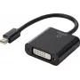 Renkforce RF-4769258 Adapter DisplayPort / DVI [1x wtyk Mini-DisplayPort - 1x gniazdo DVI 24+5pin] Czarny płaszcz PVC 15,00 cm (RF-4769258)