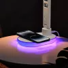 Lampa stołowa Hawk HW-LAMP03 Biała RGB — regulowana lampka biurkowa LED z oświetleniem RGB