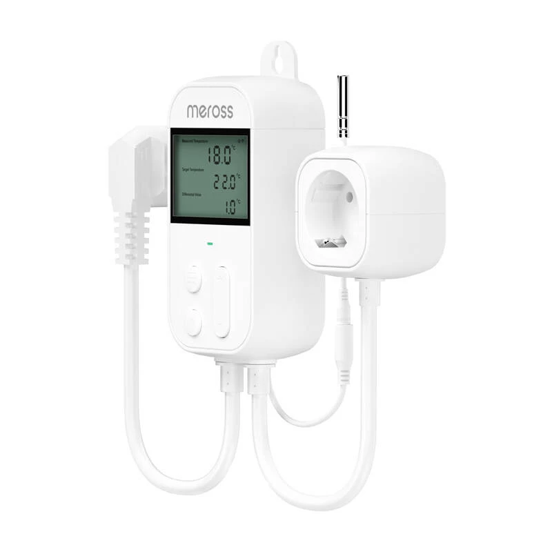 Termostat cyfrowy Meross MTS960HK Biały LCD AC 16A