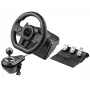 Manual gearbox shifter TRACER TRAJOY47345 — przewodowy kontroler simracingowy 6-w-1, kabel 1,8 m, czarny, ergonomiczny antypoślizgowy uchwyt, obrót 270°