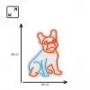 MANTA SNL68MT Neon Lights Dog dekoracyjny neon w stylu buldoga francuskiego