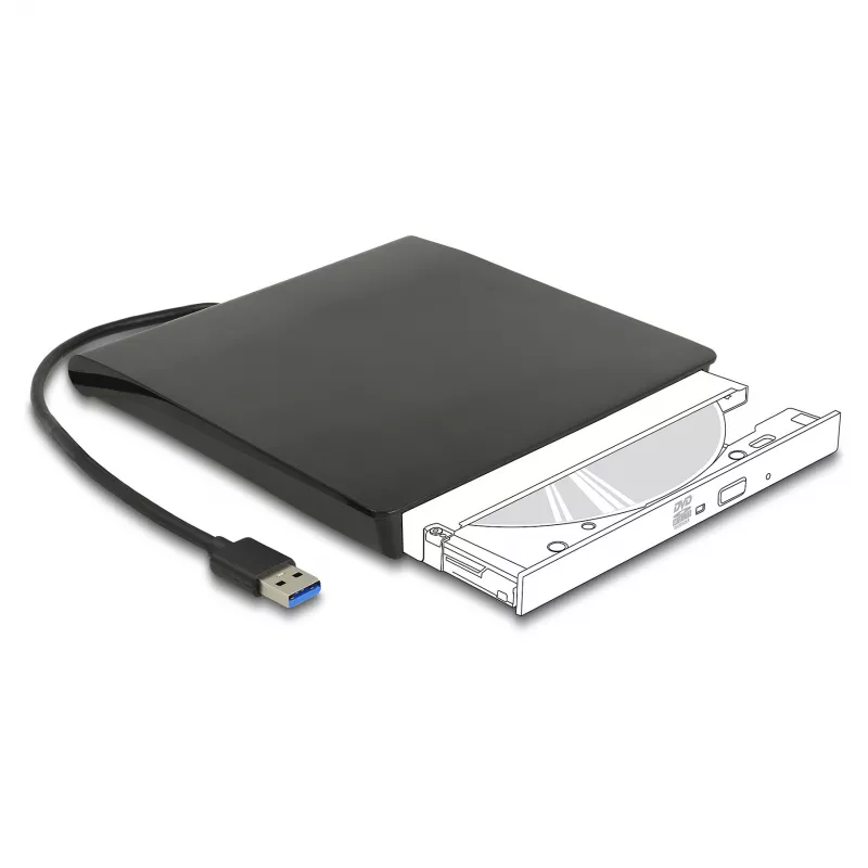 Obudowa HDD DeLOCK 42636 czarna 5,25 cala Micro SATA 5 Gbit/s