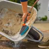 Szczotka ręczna Cleansystem M twarda szaro-turkusowa uniwersalna z miękkim paskiem z tworzywa