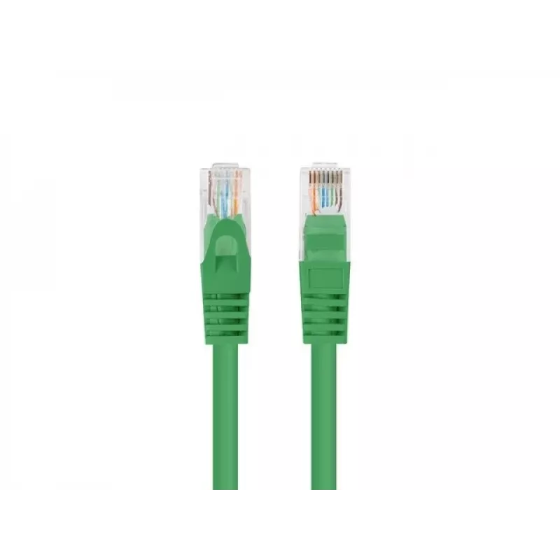 Fluke Passed Lanberg kabel krosowy cat.6 UTP 1m zielony - 10 szt.