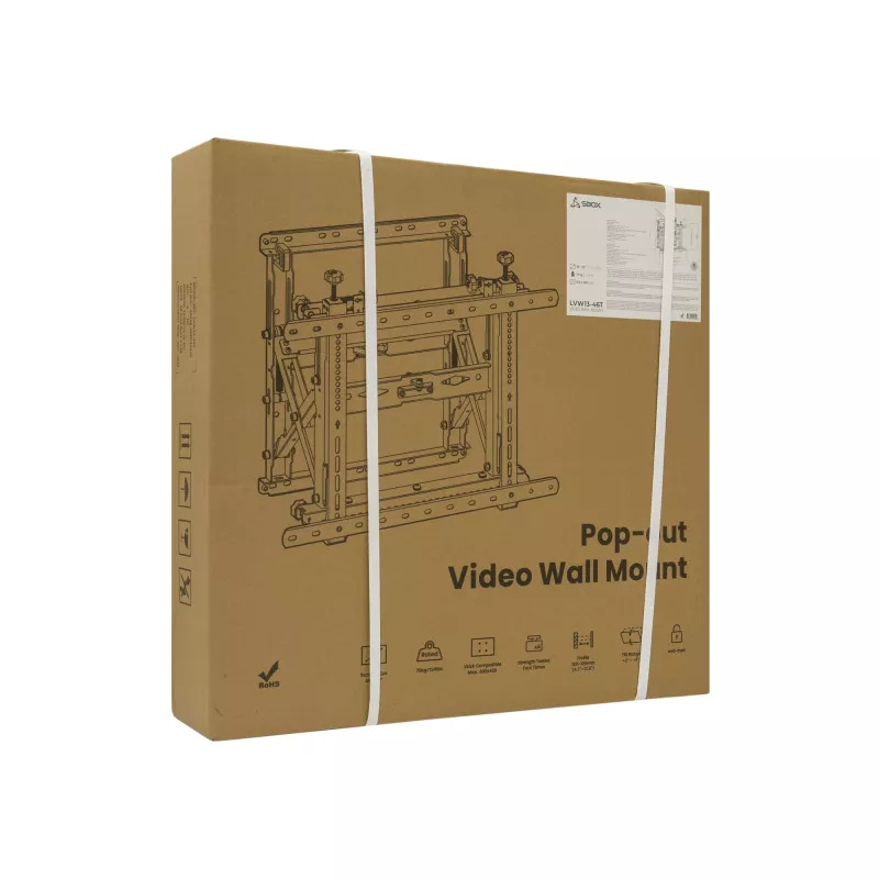 Uchwyt ścienny do telewizora SBOX LVW13-46T do telewizorów 45–70 cali, VESA do 600x400
