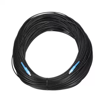Światłowodowy patchcord Extralink SC/UPC – SC/UPC, jednomodowy G.657.A2, simplex, płaski drop, 15 m
