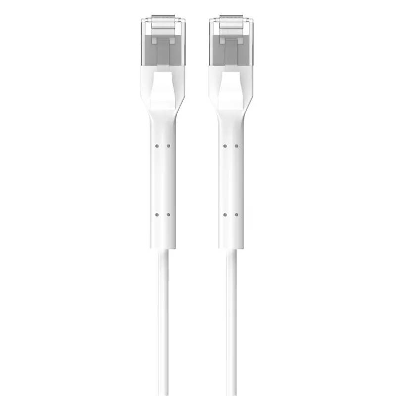 Patchcord cat.6a U/FTP 1Gbps miedziany kabel sieciowy skrętka, z uszkodzoną końcówką, 10m, biały