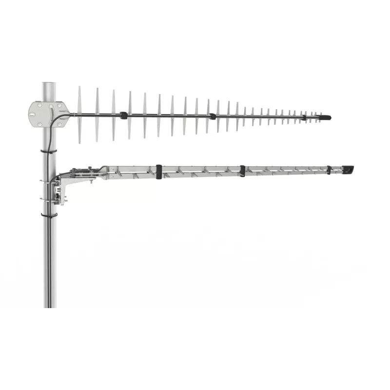 Antena masztowa Poynting LTE/GSM A-LPDA-0092 srebrna SMA (M) LoRa Helium 11dbi Yagi/Mast SMA-Męski kabel 7m