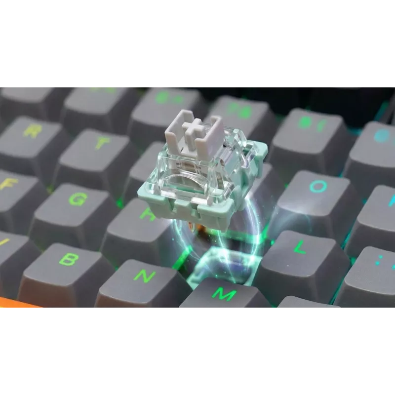 Klawiatura gamingowa Savio ASTRAL WHITE JADE 3 KOLORY USB QWERTY US International
