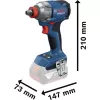 Klucz udarowy Bosch GDX 18V-285 solo C — 18V bezprzewodowy, moment obrotowy 285 Nm