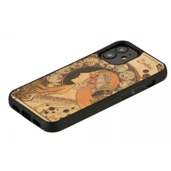 Etui na telefon Man and Wood do iPhone 12 mini — seria Zodiac, czarne