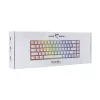 Klawiatura White Shark RONIN Biała USB QWERTY 68 klawiszy LED