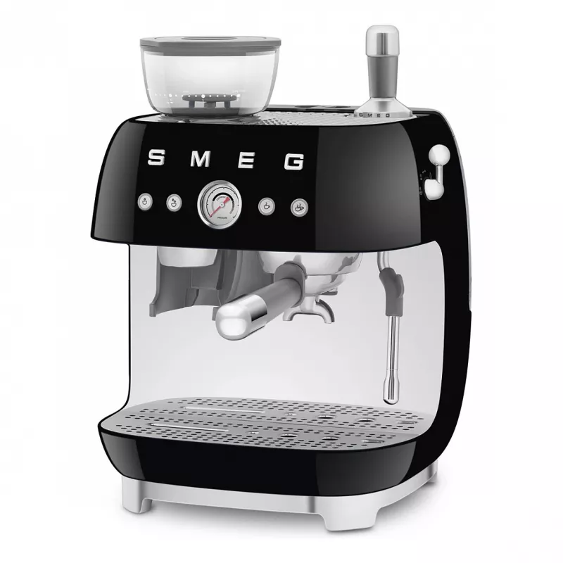 Ekspres do kawy SMEG EGF03BLEU. Kaffeevollautomat w stylu lat 50. Czarny