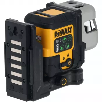 Akumulatorowy laser wieloliniowy DeWalt DCLE14301GB 3×180° krzyżowy, 18V, zielone linie, zintegrowana bateria Powerstack litowo-jonowa