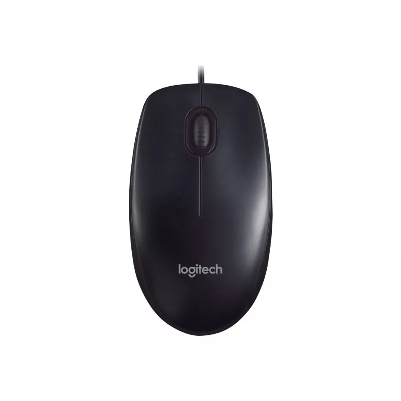 Logitech M90 przewodowa mysz optyczna biurowa — 1000 DPI, symetryczna, USB Type-A, czarna