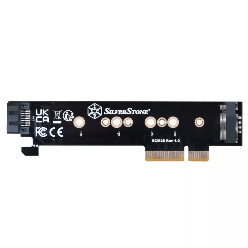 Adapter M.2/SATA Silverstone SST-ECM28, PCIe 4.0, 1x M-Key, 1x SATA