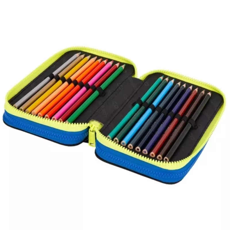 Piórnik CoolPack Jumper 3 ATLANTIS F067828 — trzypiętrowy piórnik szkolny
