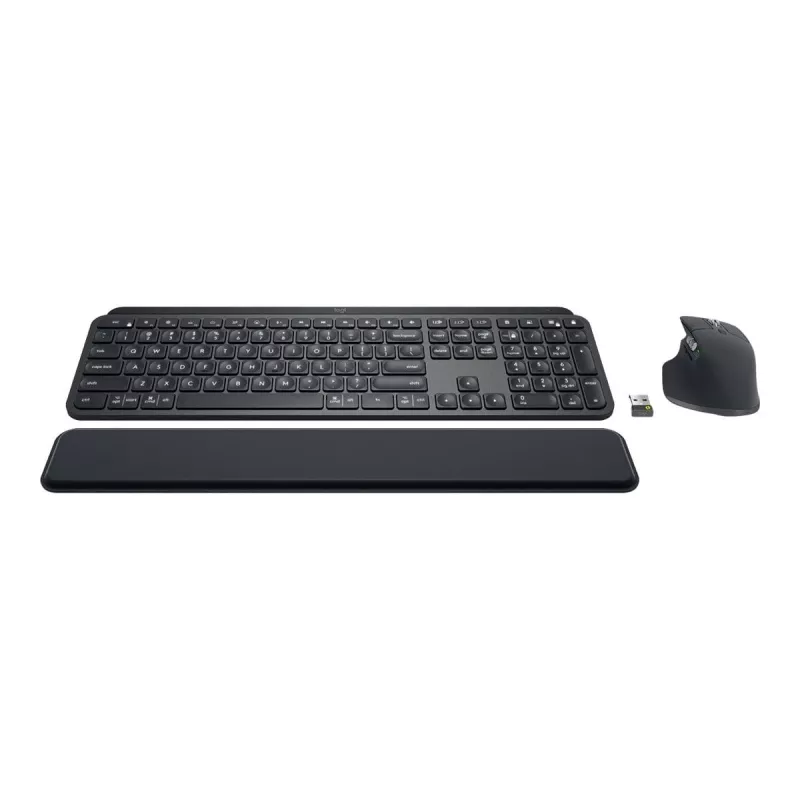 Logitech MX Keys combo for Business Gen 2 Klawiatura Mysz w zestawie Biuro RF Wireless + Bluetooth AZERTY French Graphite