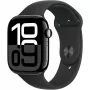 Apple Watch Series 10 Aluminiowa koperta GPS + Cellular 46mm Czarna diamentowa sportowa bransoleta Czarny M/L