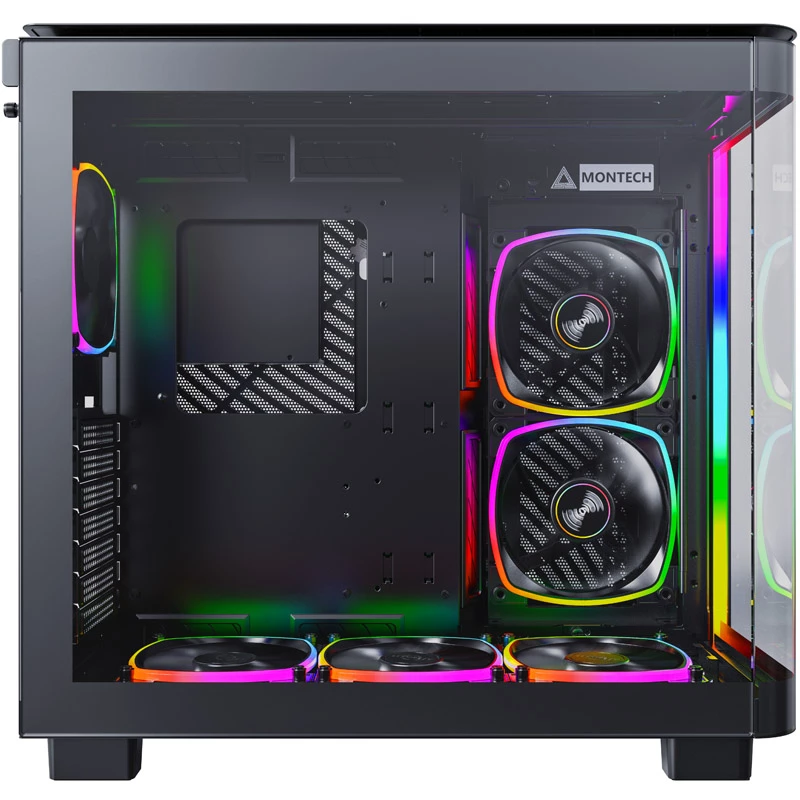 Montech KING 95 PRO Midi-Tower, szkło hartowane, ARGB - czarny