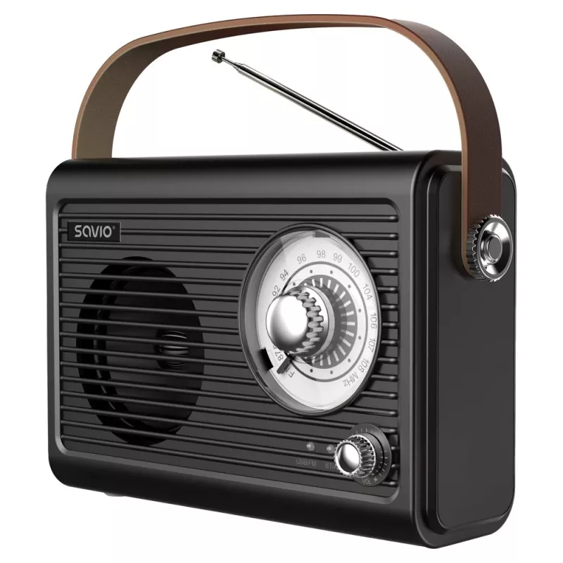 Przenośne radio Savio RS-01 Analog Czarny