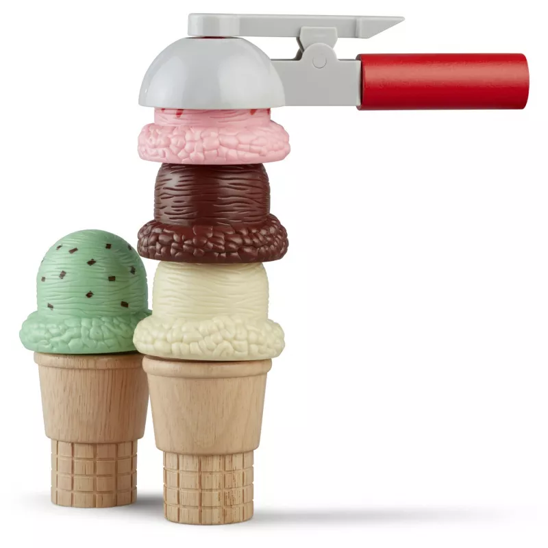 Melissa & Doug Scoop & Stack Zestaw do lodów Kuchnia do zabawy