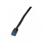 LogiLink - kabel krosowy - RJ-45 (M) na RJ-45 (M) - 7,5 m - UTP - CAT 5e - wylewany - czarny (CP0138B)